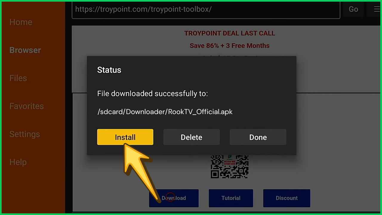 Install Rook TV on FireStick